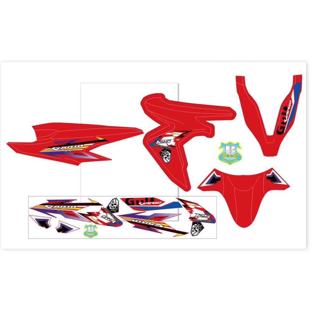 Tem rời dành cho vario 125 đỏ