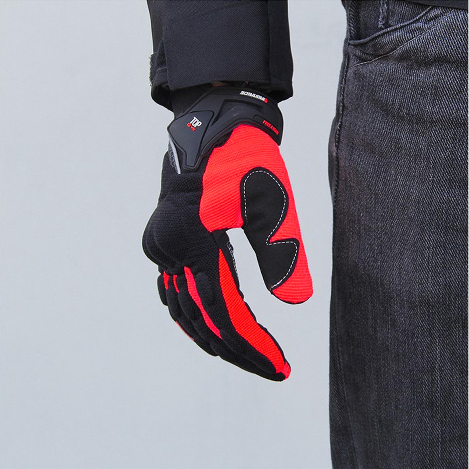Motorcycle Gloves for Men and Women, Full Finger Touchscreen Motorbike Gloves for Road Racing, Cycling, Climbing, Motocross etc