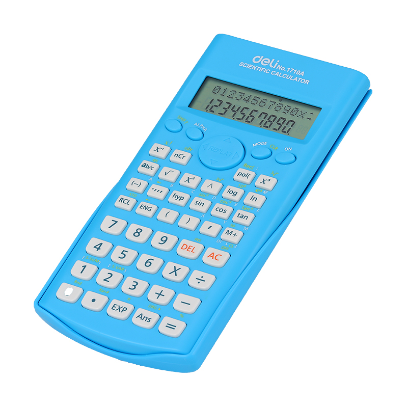 Máy tính kỹ thuật Deli 1710 Scientific Calculator 10+2 Digits Giao màu ngẫu nhiên