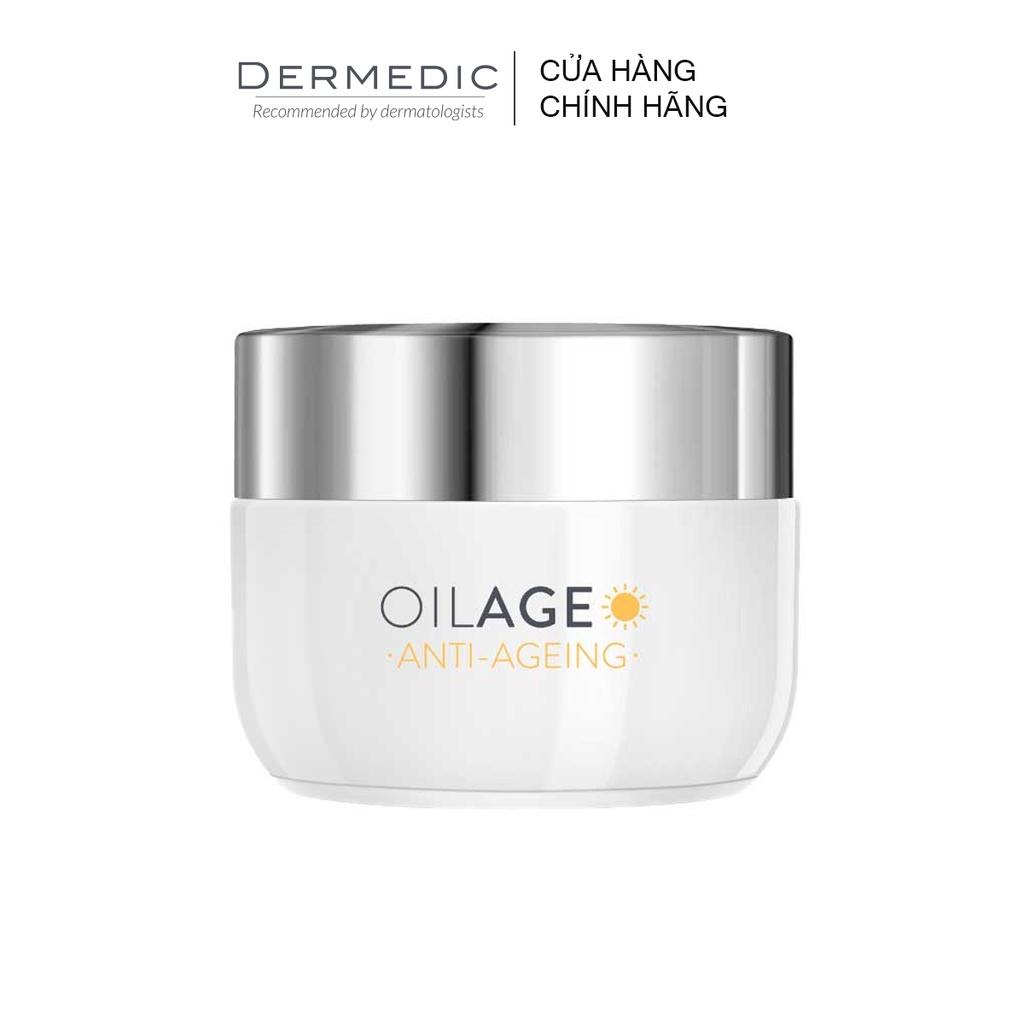 Kem dưỡng hỗ trợ làm chậm lão hóa da ban ngày Dermedic OILAGE NOURISHING DAY CREAM RESTORING SKIN DENSITY 50ml