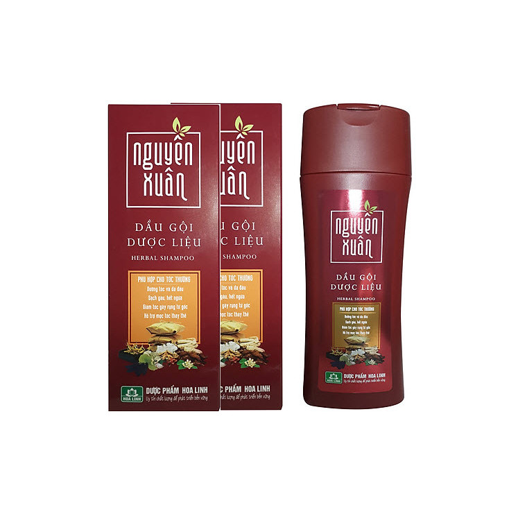 Combo 2 Chai Dầu Gội Dược Liêu Nguyên Xuân Nâu 200ml (Dành cho tóc thường)