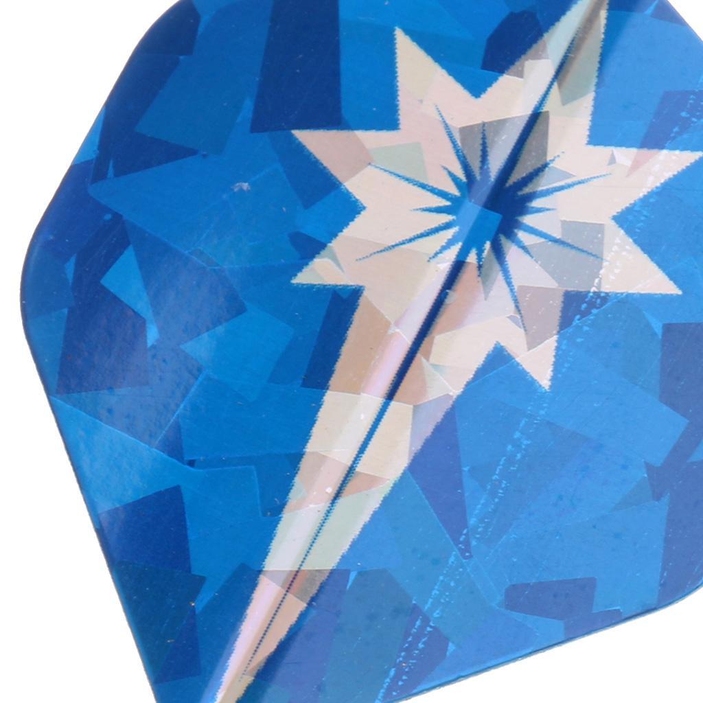 2x 30 Pieces Durable Assorted Color  Flights Standard Shape Spider Flame  Pattern