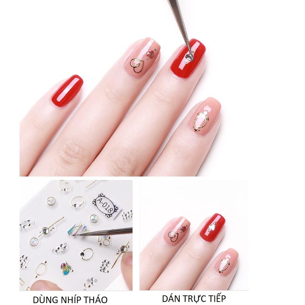 Sticker nails - hình dán móng 3D mèo tết