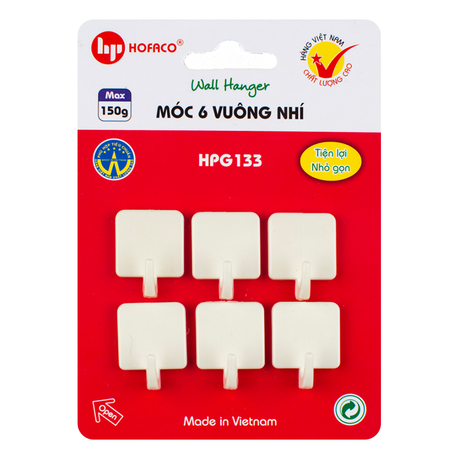 Móc 6 Vuông Nhí Hofaco HPG133