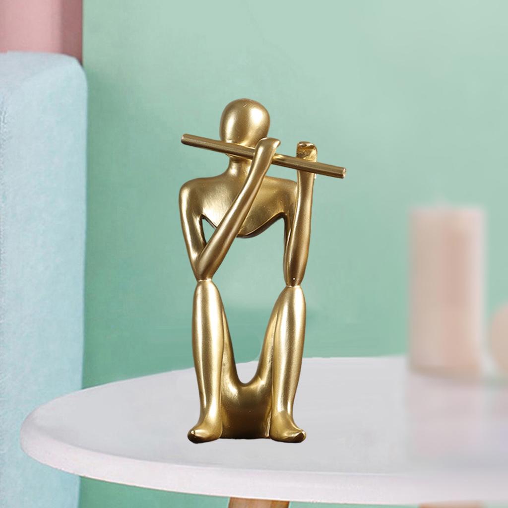 Abstract Thinker Sculpture Statue Photo Props Office Decor