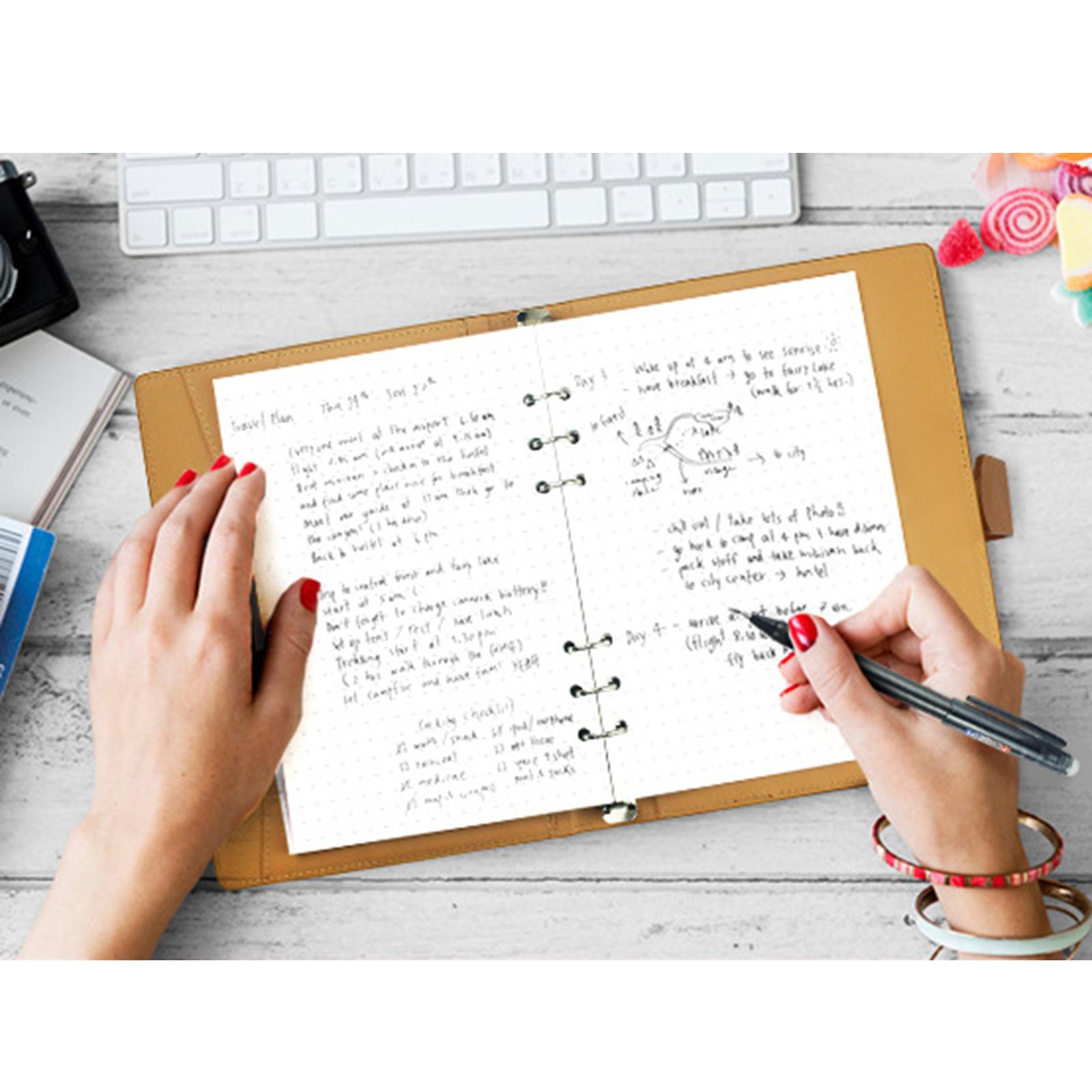 2pcs PU Leather Erasable Notebook with Pen Smart for Journal Business