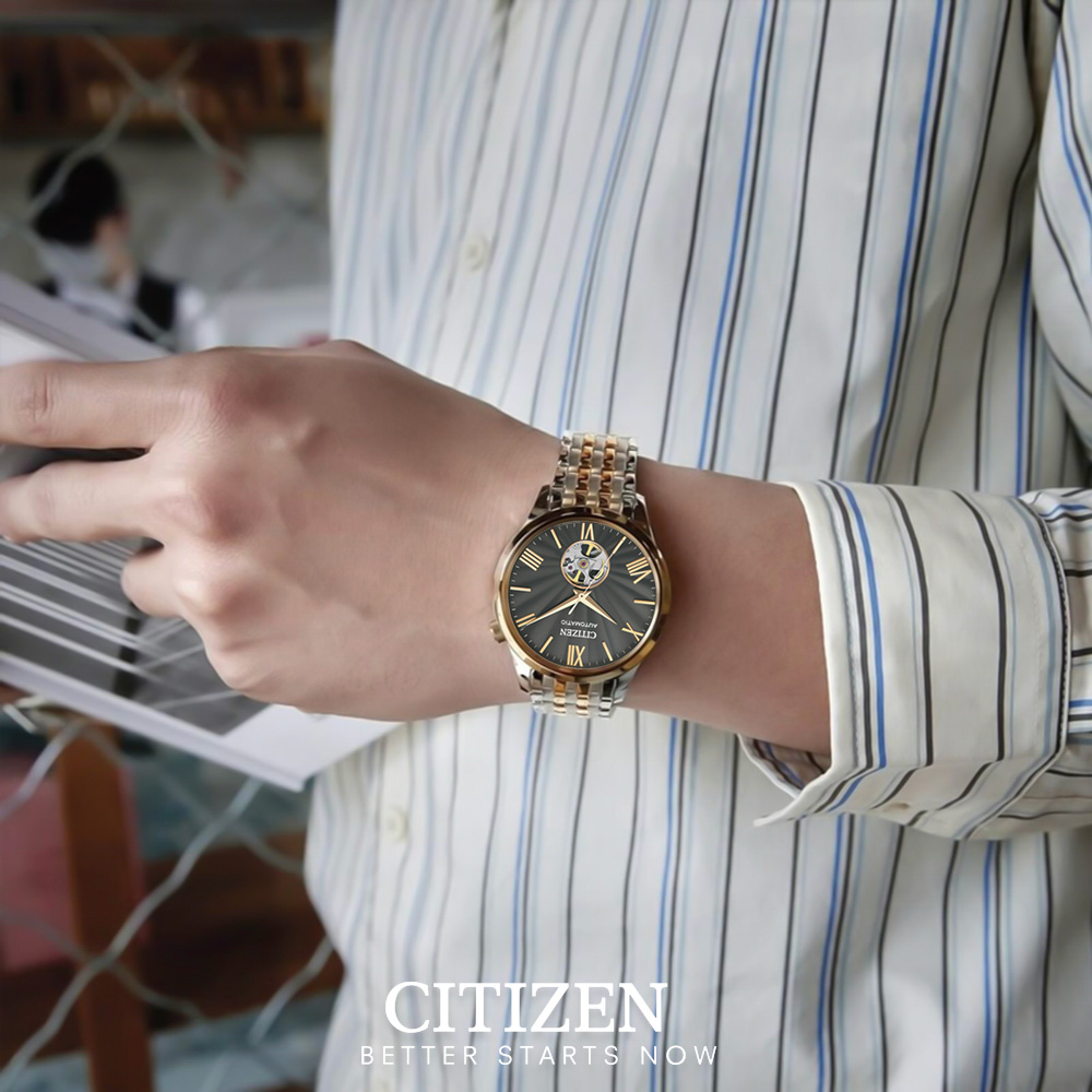 Đồng Hồ Nam Citizen Automatic Dây Thép Không Gỉ NH9136-88H - Mặt Đen (Sapphire)