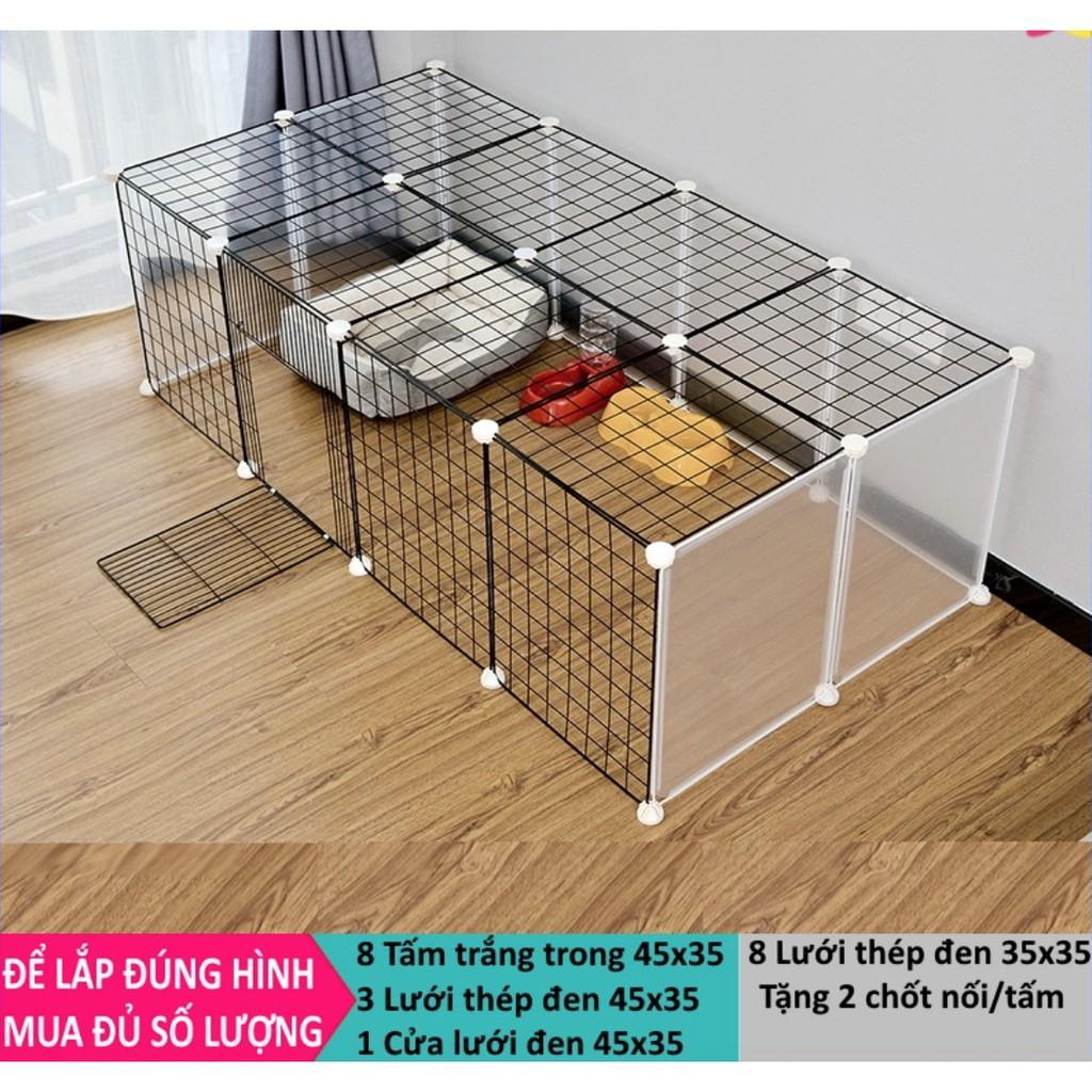 TẤM LƯỚI SẮT TĨNH ĐIỆN CHUỒNG QUÂY CHÓ MÈO Tặng 2 chốt /1 tấm (Chọn theo phân loại