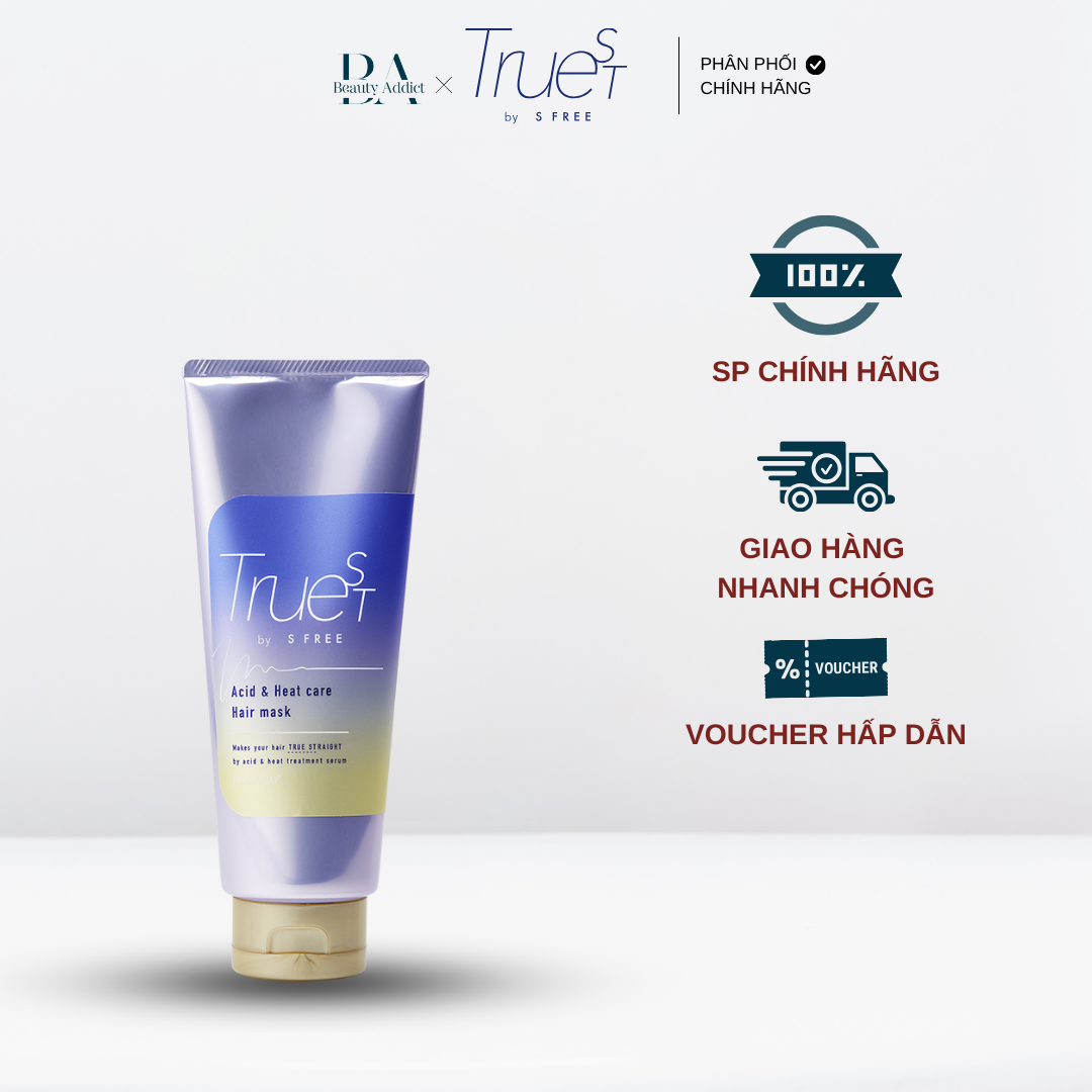 Mặt nạ ủ tóc chăm sóc tóc nhiệt Truest by S FREE Acid&amp;Heat Care Hair Mask