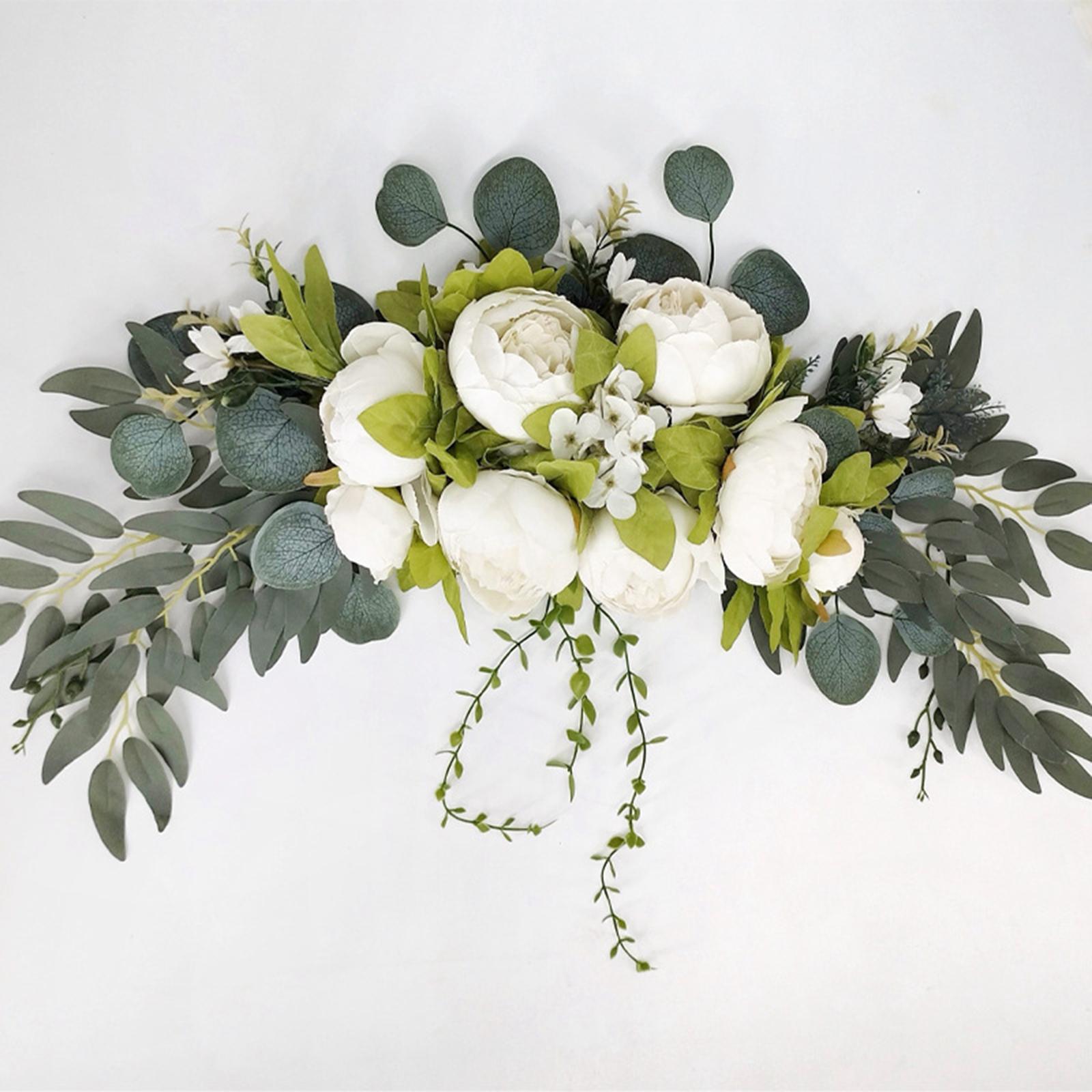 Wedding Arch Flowers Backdrop Arch Decorative for Wedding Party Welcome Sign