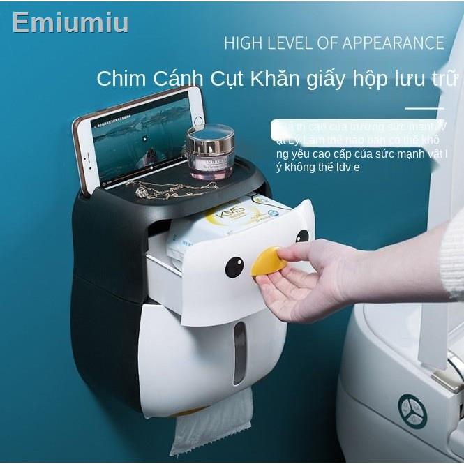 ✁Penguin sáng tạo nhà vệ sinh phòng tắm hộp khăn giấy nhà vệ sinh