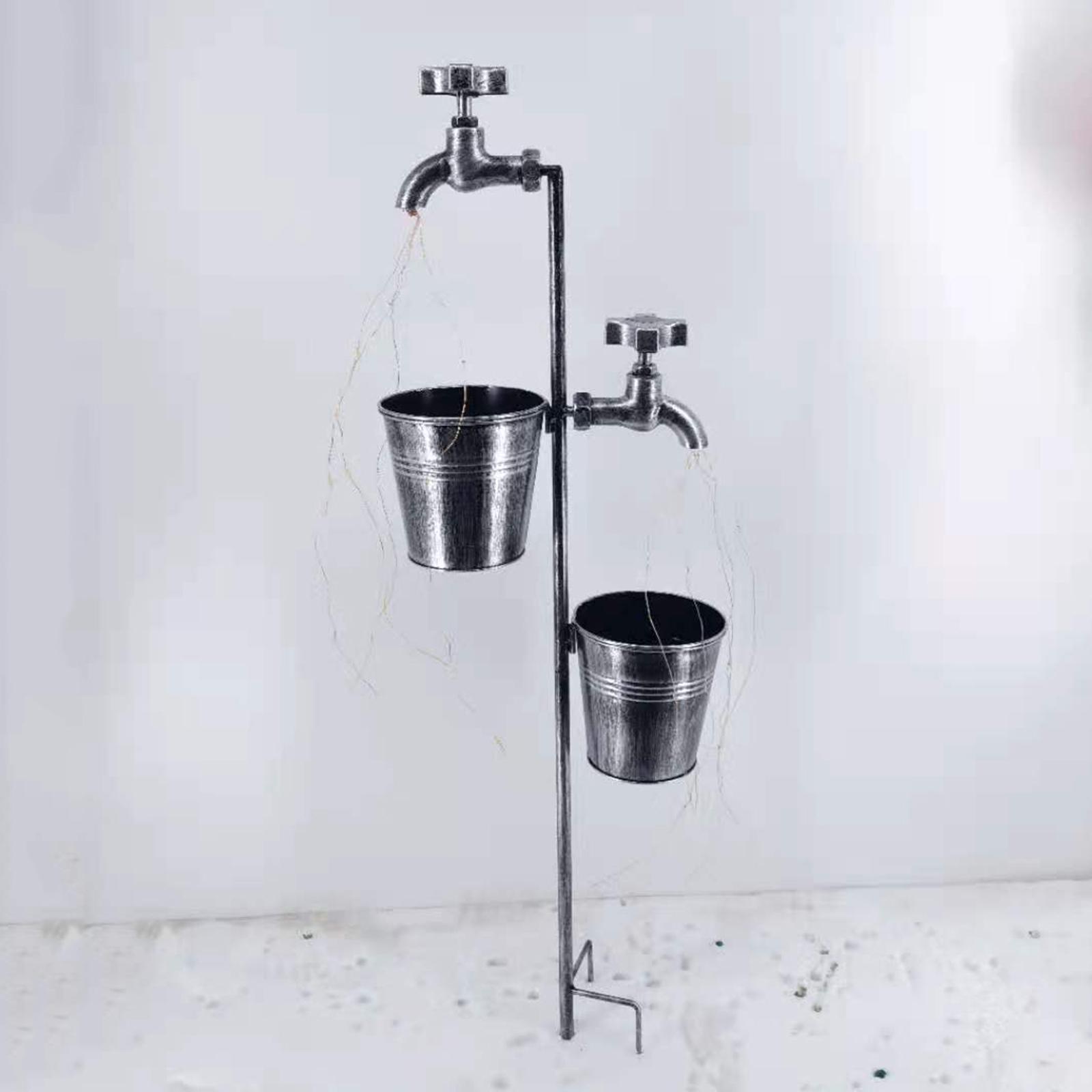 Solar Garden Landscape Path String Lights Metal Stake for Lawn Art Outdoor A