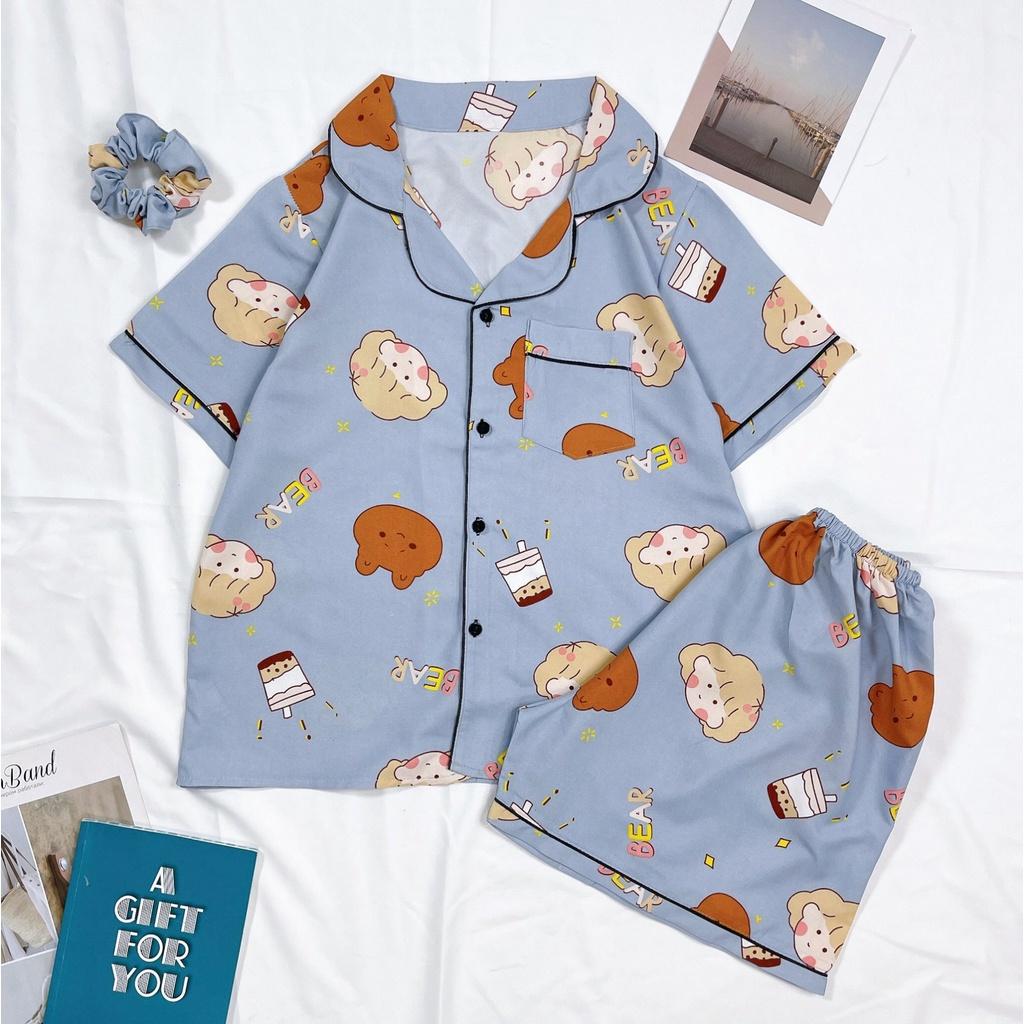 Bộ đồ mặc nhà pijama ngắn hot trend-Thu Thảo shop