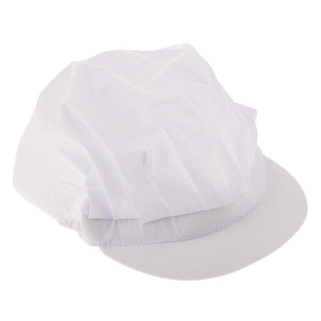 3 Pieces Chef Elastic Cap Hat Adjustable Men Women Kitchen Baker