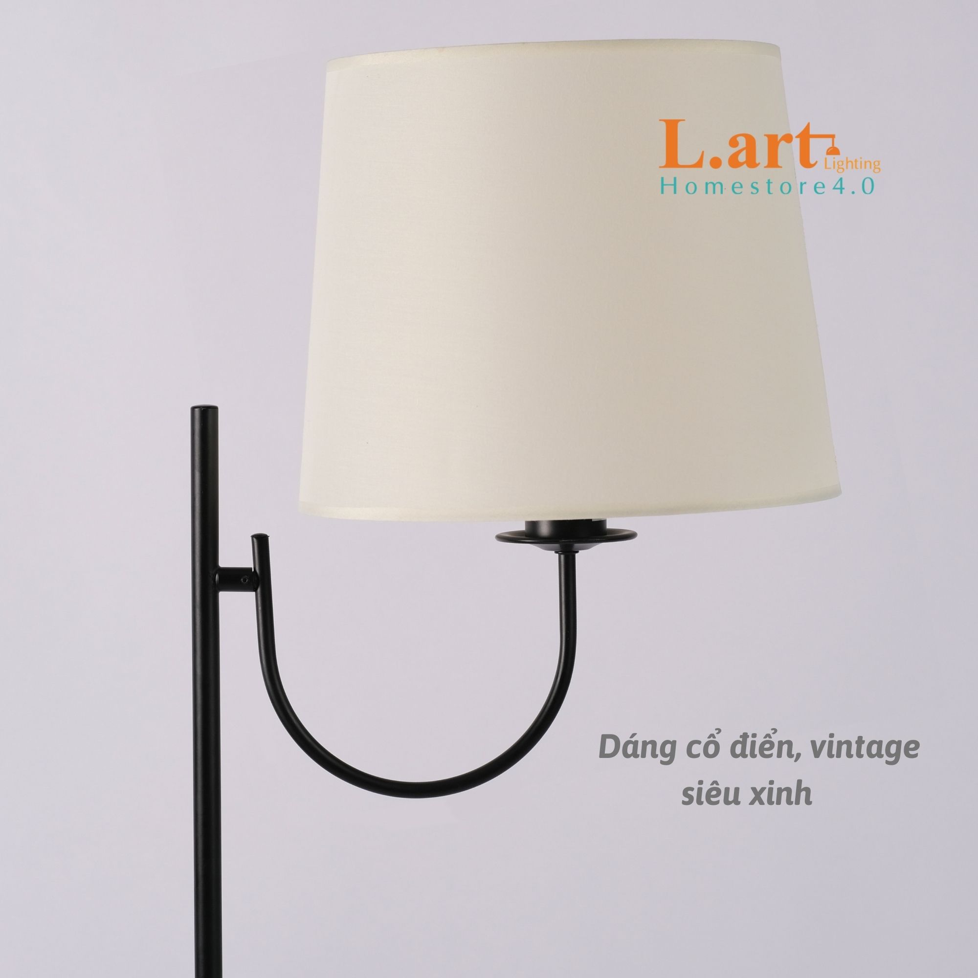 Đèn sàn phòng khách dáng cổ điển, vintage DCLA003