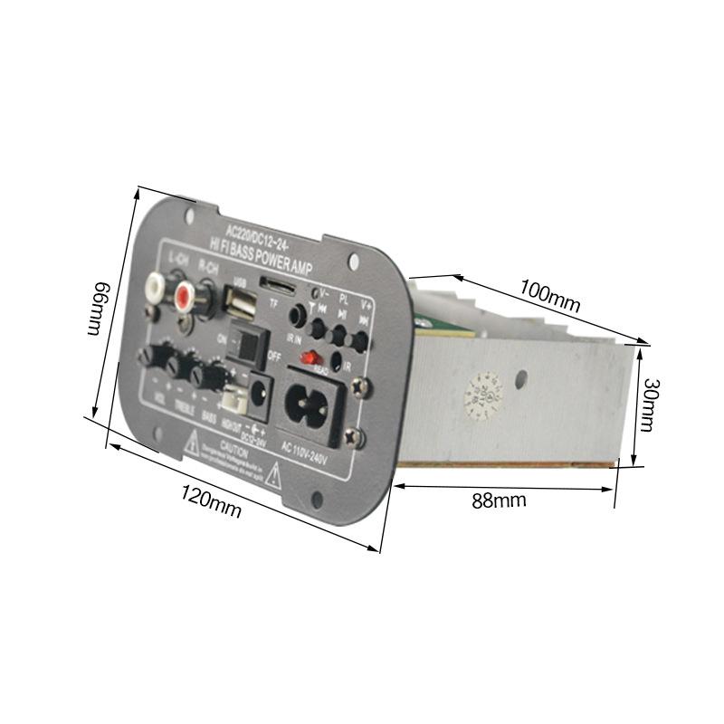 Phong Cách Mới Nhất Xe Loa Siêu Trầm Bluetooth Âm Thanh Ngoài Trời Bảng Mạch Khuếch Đại Công Suất 12V24V220V Đa Năng Đa Năng