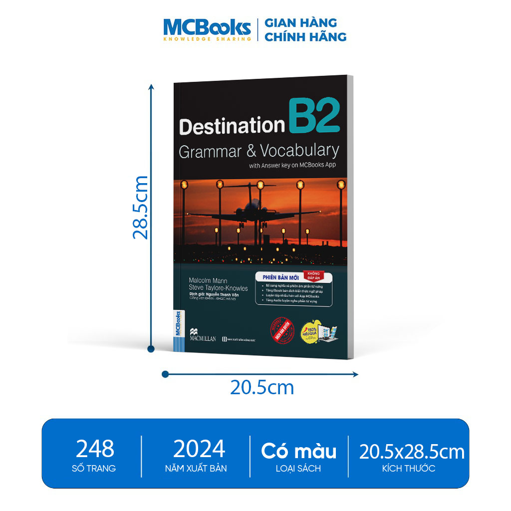 Sách - Destination B2 Grammar and Vocabulary Tặng Audio và bài tập thực hành MCBooks