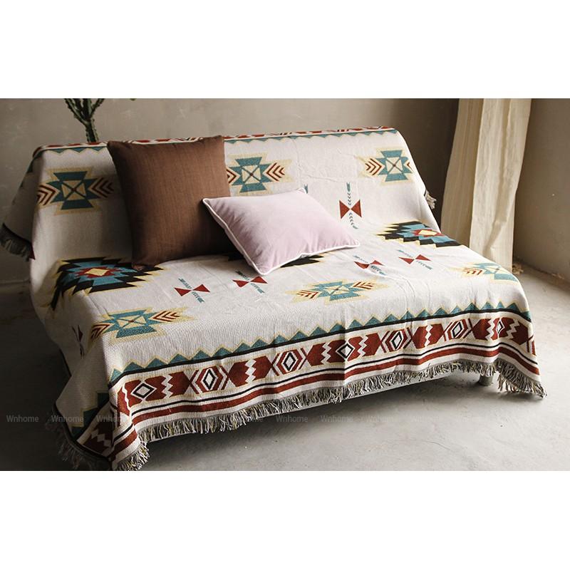 Thảm Vintage Nhập Khẩu Hoạ Tiết Bohemian, Thảm Trải Sofa, Thảm Trải Sàn, Thảm Treo Tường