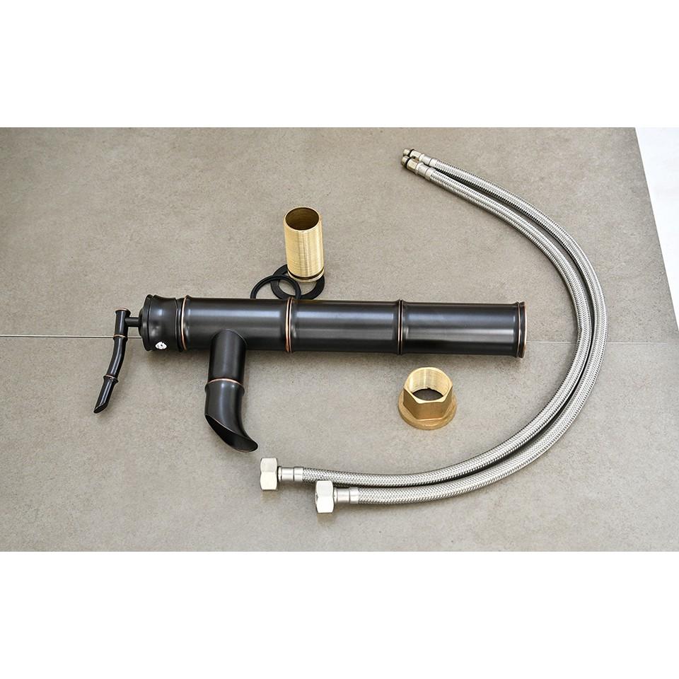 Vòi Lavabo nóng lạnh đồng đúc cổ điển cao cấp