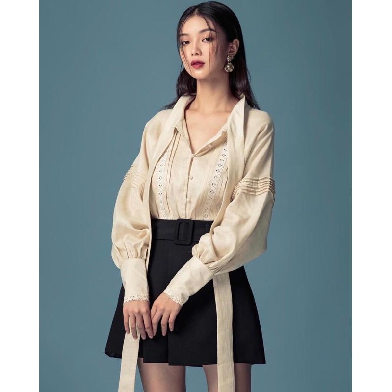 Quần váy thắt lưng bản to skirt w belt