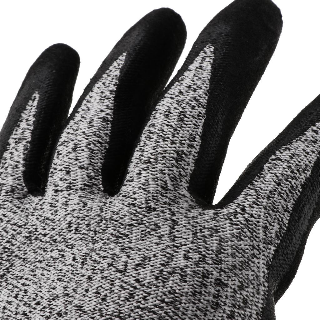 1 Pair of Cut Resistant Level 5 Safety HPPE Gloves Butcher Protective Worker