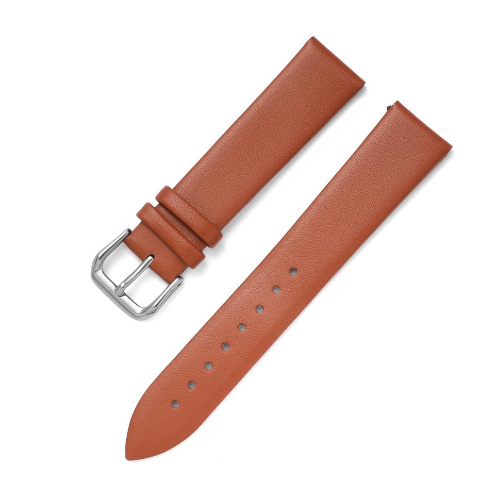 Dây đồng hồ da bê mềm slim BO-20 chống thấm nước nhiều size 10 12 14 15 16 18 19 20 22mm