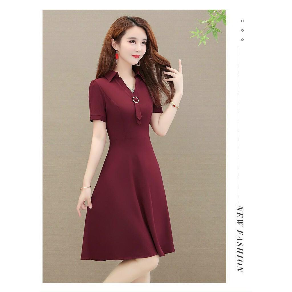 ĐẦM COTTON LẠNH,THẮT NƠ,HỌA TIẾT TRƠN,ĐẶC BIỆT LÀ CHẤT LIỆU VÃI THOÁNG MÁT