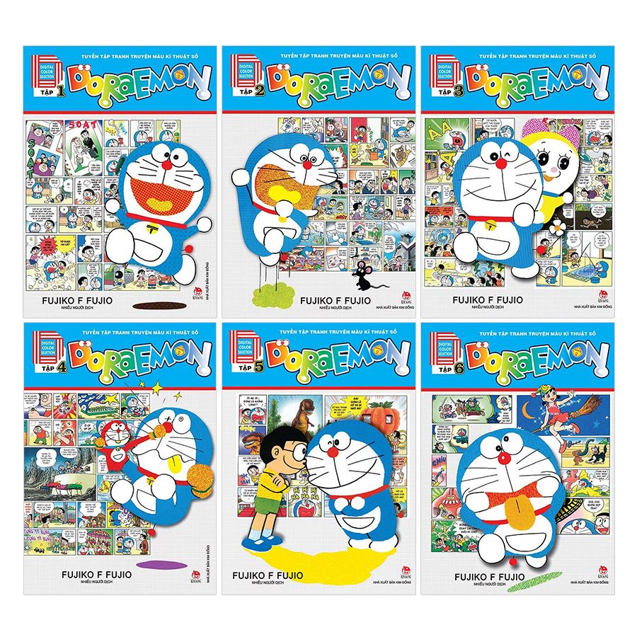 Combo Doraemon Truyện Tranh Màu Kỹ Thuật Số