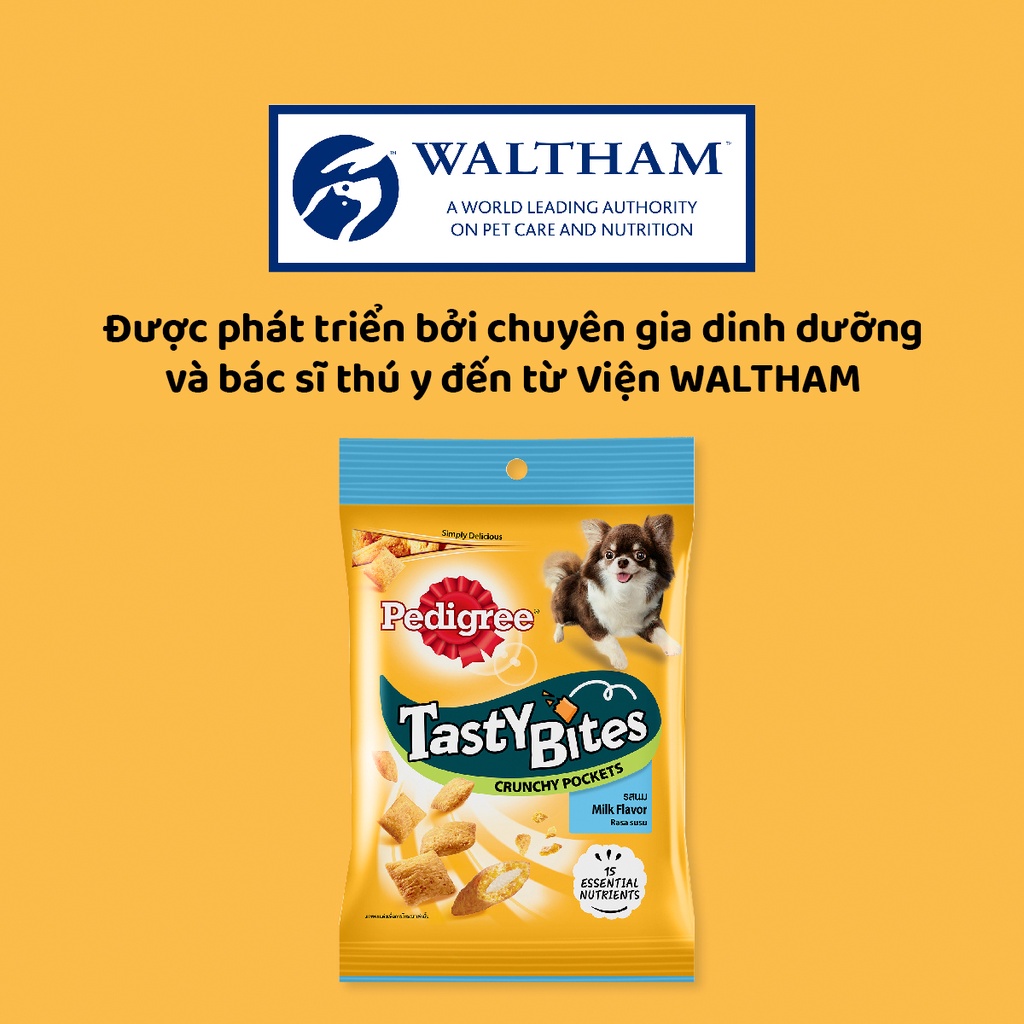 PEDIGREE Tasty Bites Bánh thưởng cho chó viên giòn tan 60g - mix vị