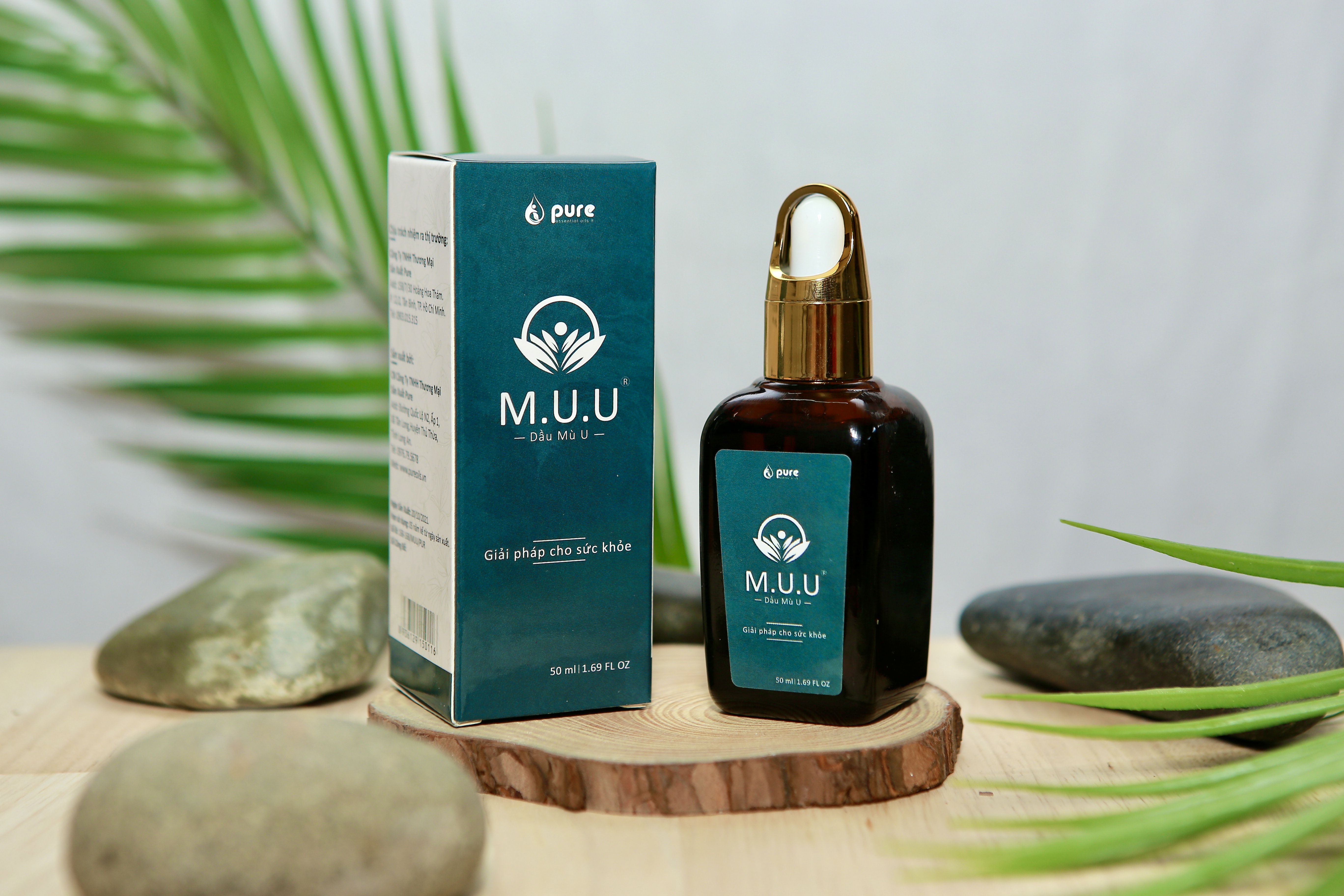 Dầu mù u M.U.U - Chăm sóc làn da - chống oxy hóa, lão hóa - Giảm bỏng, Giảm ngứa, Giảm hăm tã 50ml