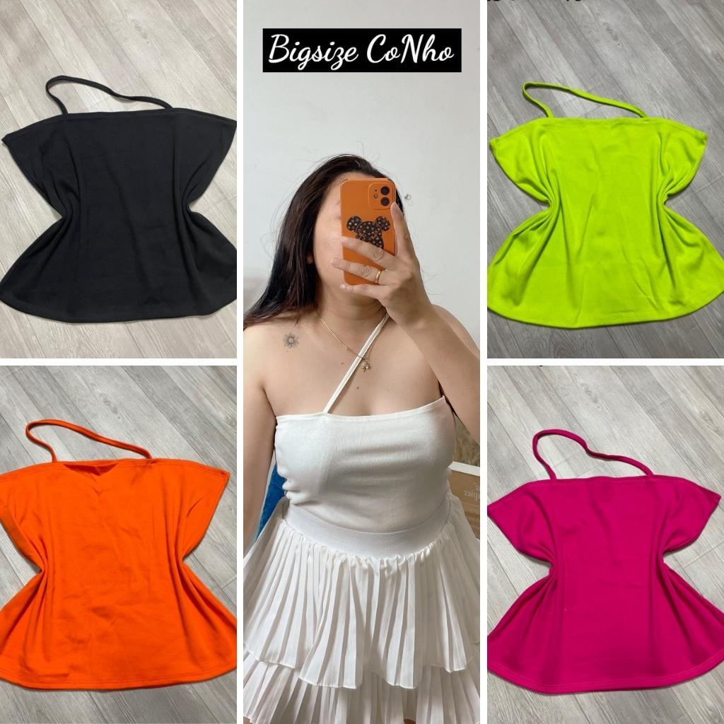 Áo dây croptop bigsize nữ vải borip Thái loại 1 co giãn thoải mái từ58kg-95kg A15
