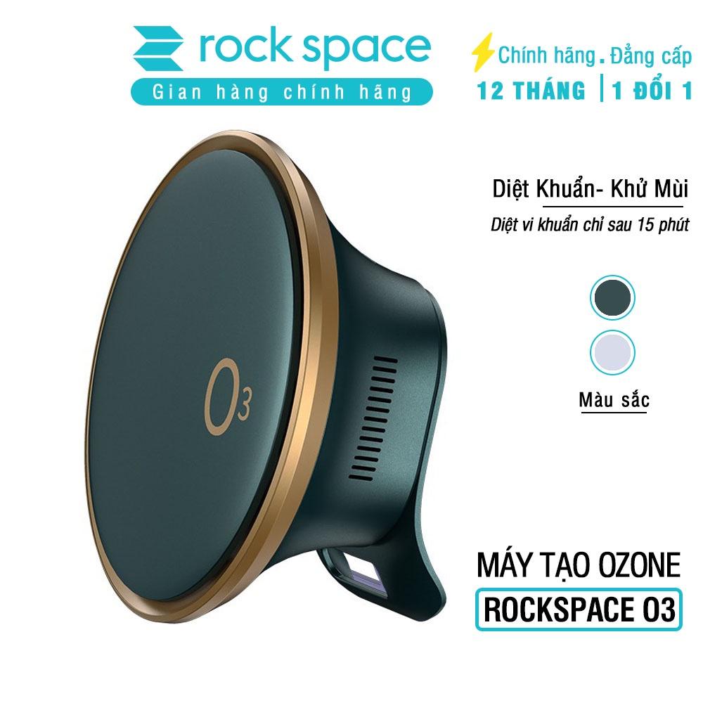 Máy tạo Ozone diệt khuẩn, khử mùi Rockspace O3 dùng trên xe hơi, phòng tắm, tủ quần áo, 2 màu xanh, bạc - Hàng chính hãng