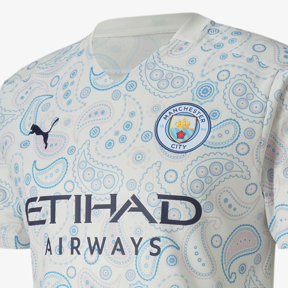 PUMA - Áo thun thể thao nam Man City Third Replica 757095