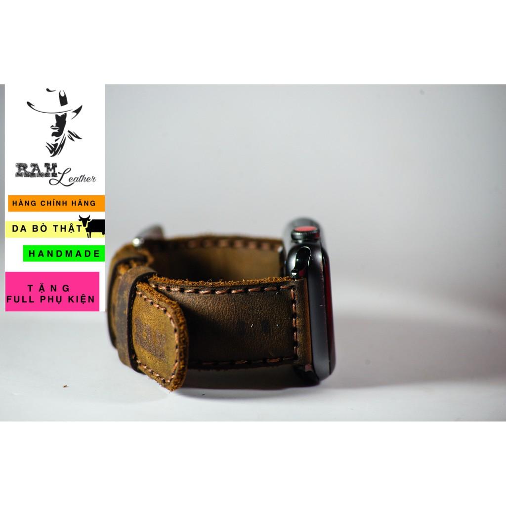 Dây đồng hồ RAM Leather da nâu đất - RAM bauhaus 1950