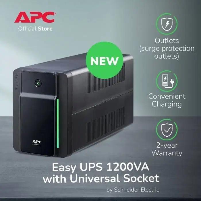 Bộ lưu điện UPS APC BVX1200LI-MS - 650W-1200 VA - Bảo hành 2 năm - Hàng chính hãng