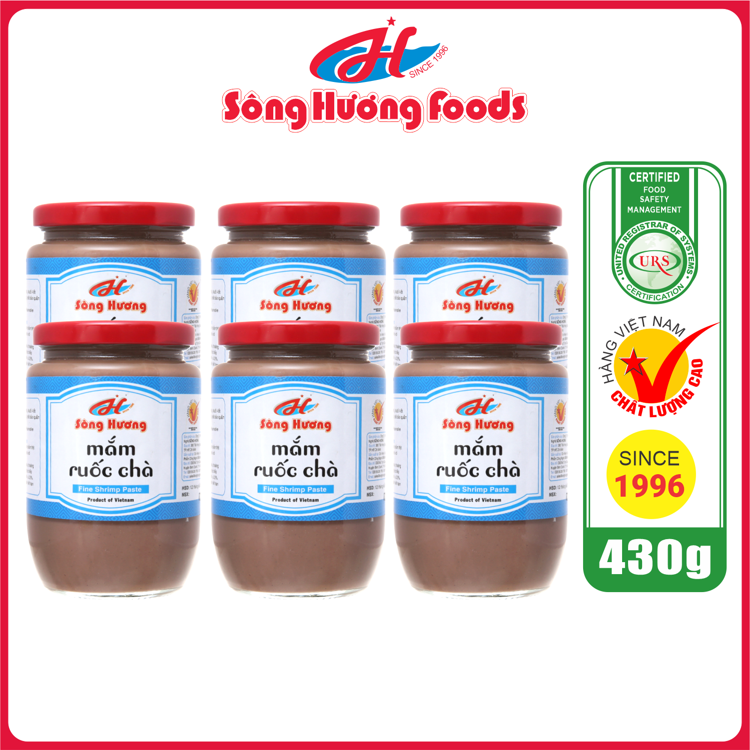 6 Hũ Mắm Ruốc Chà Sông Hương Foods Hũ 430g