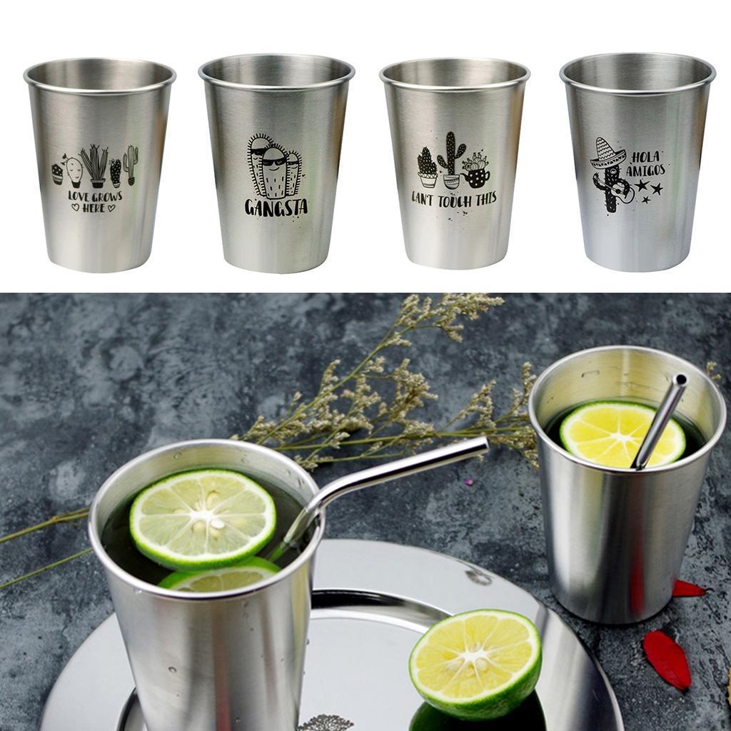 350ml Stainless Steel Water Cup Milk Wine Beer Bottle Coffee Tea Mug