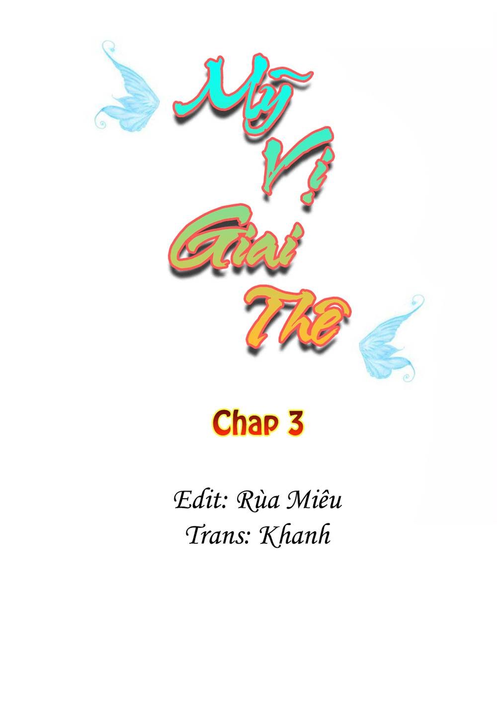 mỹ vị giai thê chapter 3 1