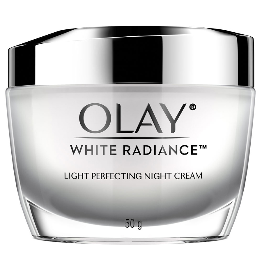 Bộ Đôi Olay Olay Dưỡng Trắng &amp; Cấp Ẩm (Kem Dưỡng Ban Ngày Olay White Radiance 50g + Kem Dưỡng Ban Đêm Olay White Radiance 50g)  [Tặng Bông Tẩy Trang Silcot]