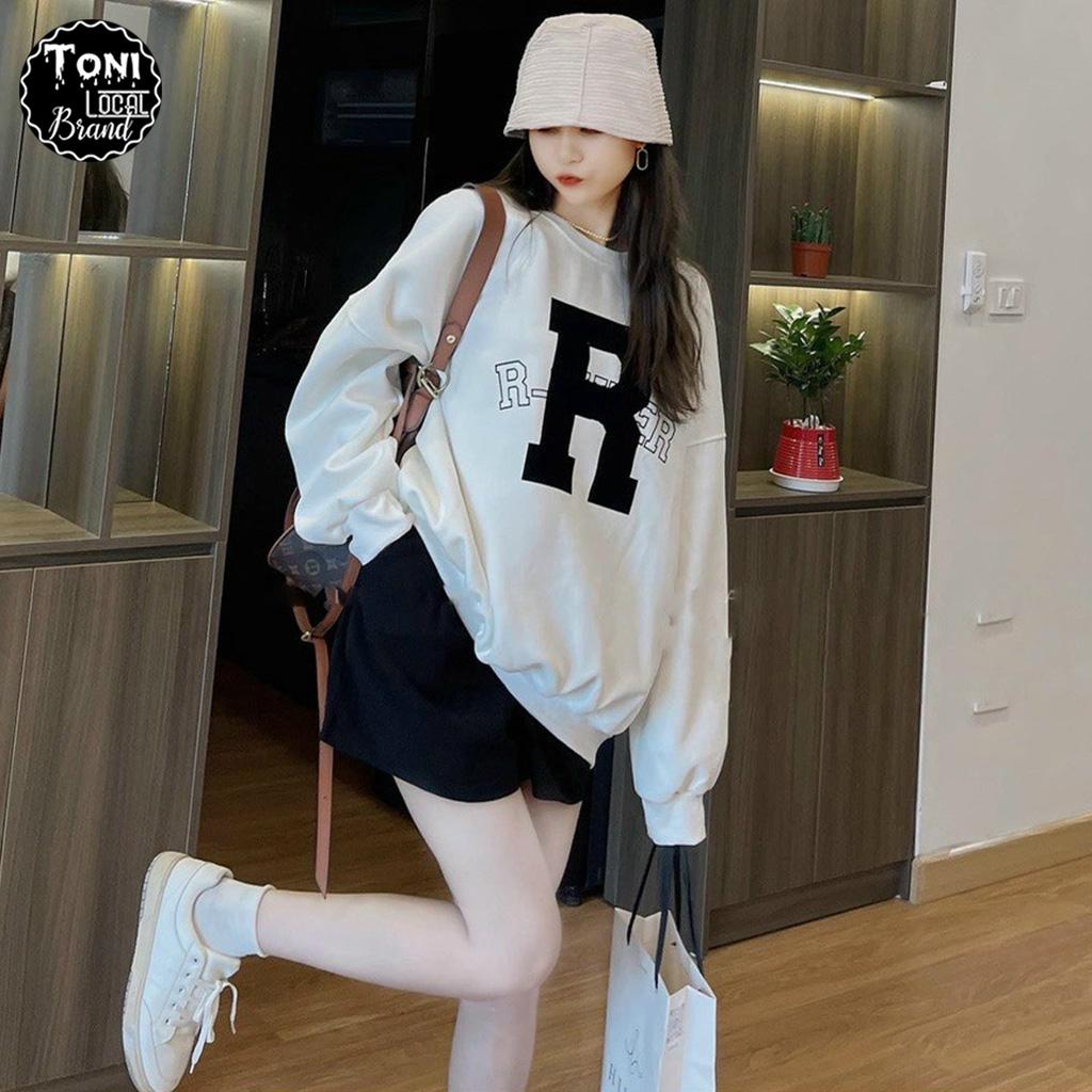 Áo Sweater Nỉ Ngoại chữ R - Áo Khoác Nỉ nam nữ Unisex (ST140 - Ảnh Thật)