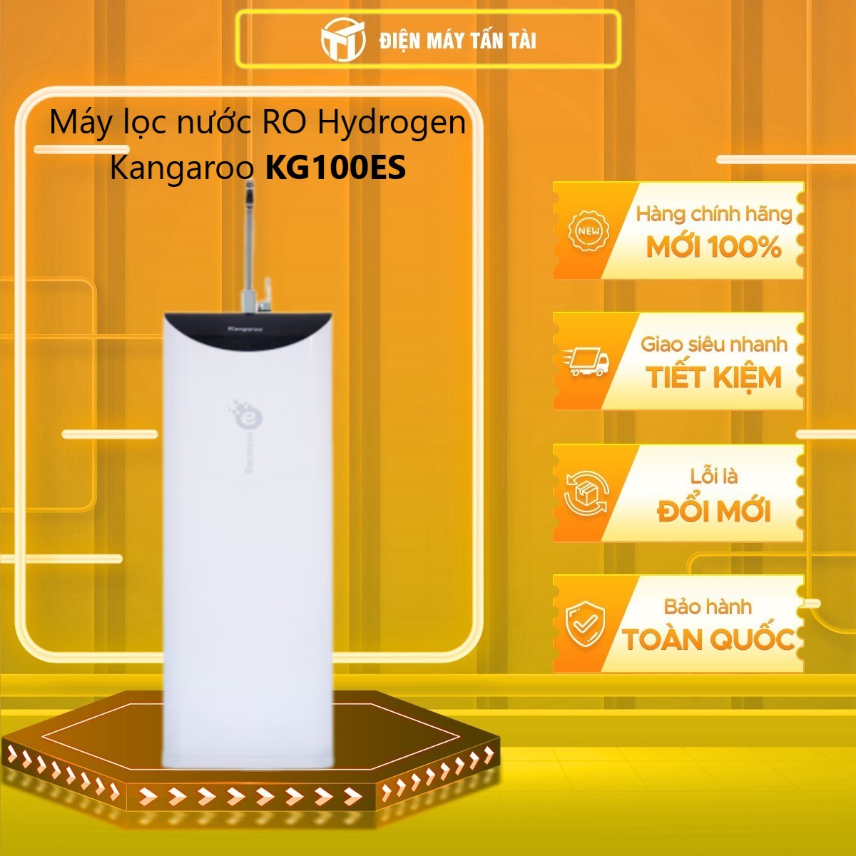 Máy lọc nước RO Hydrogen Kangaroo KG100ES 7 lõi - Hàng chính hãng