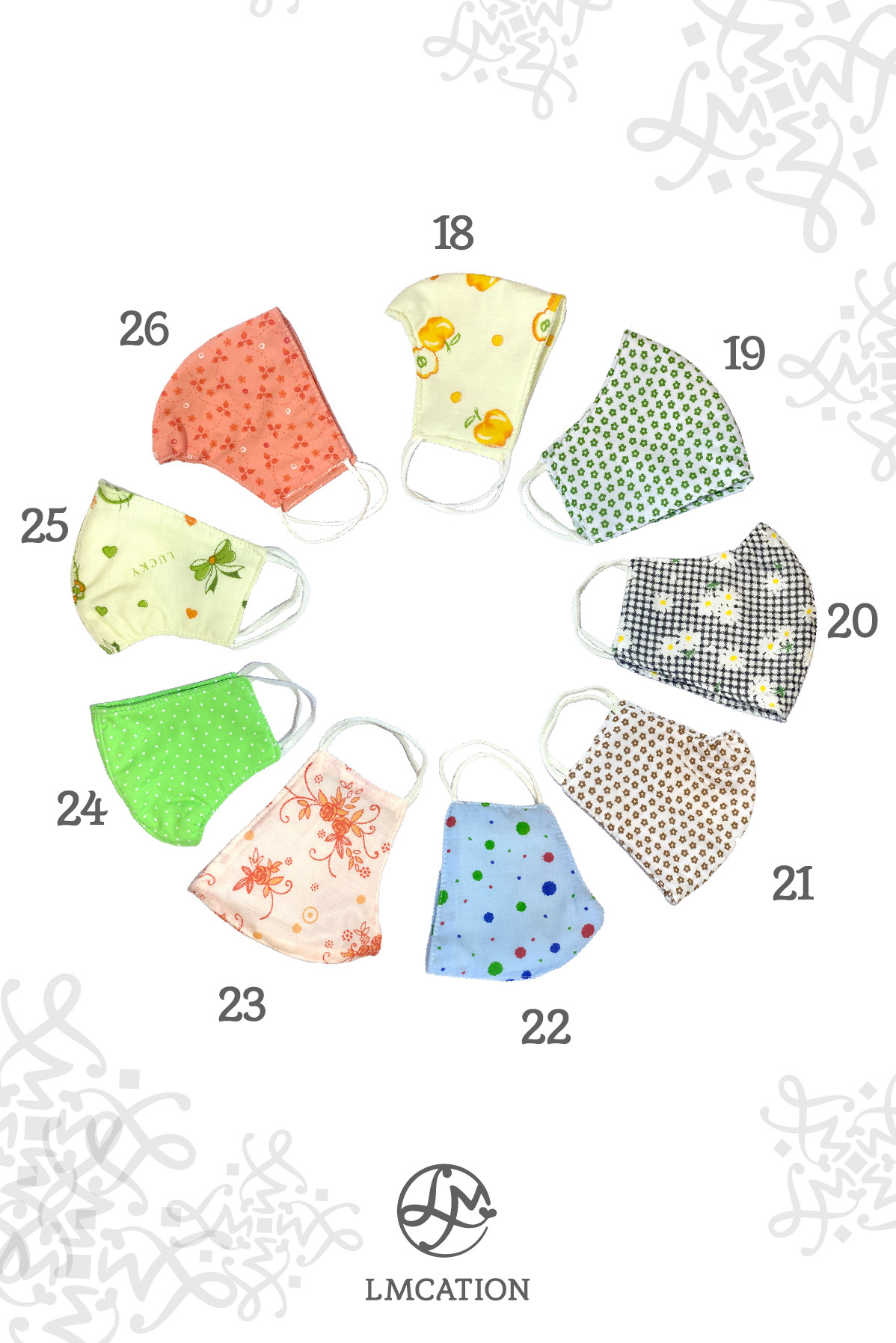 Khẩu trang vải 3 lớp LMcation