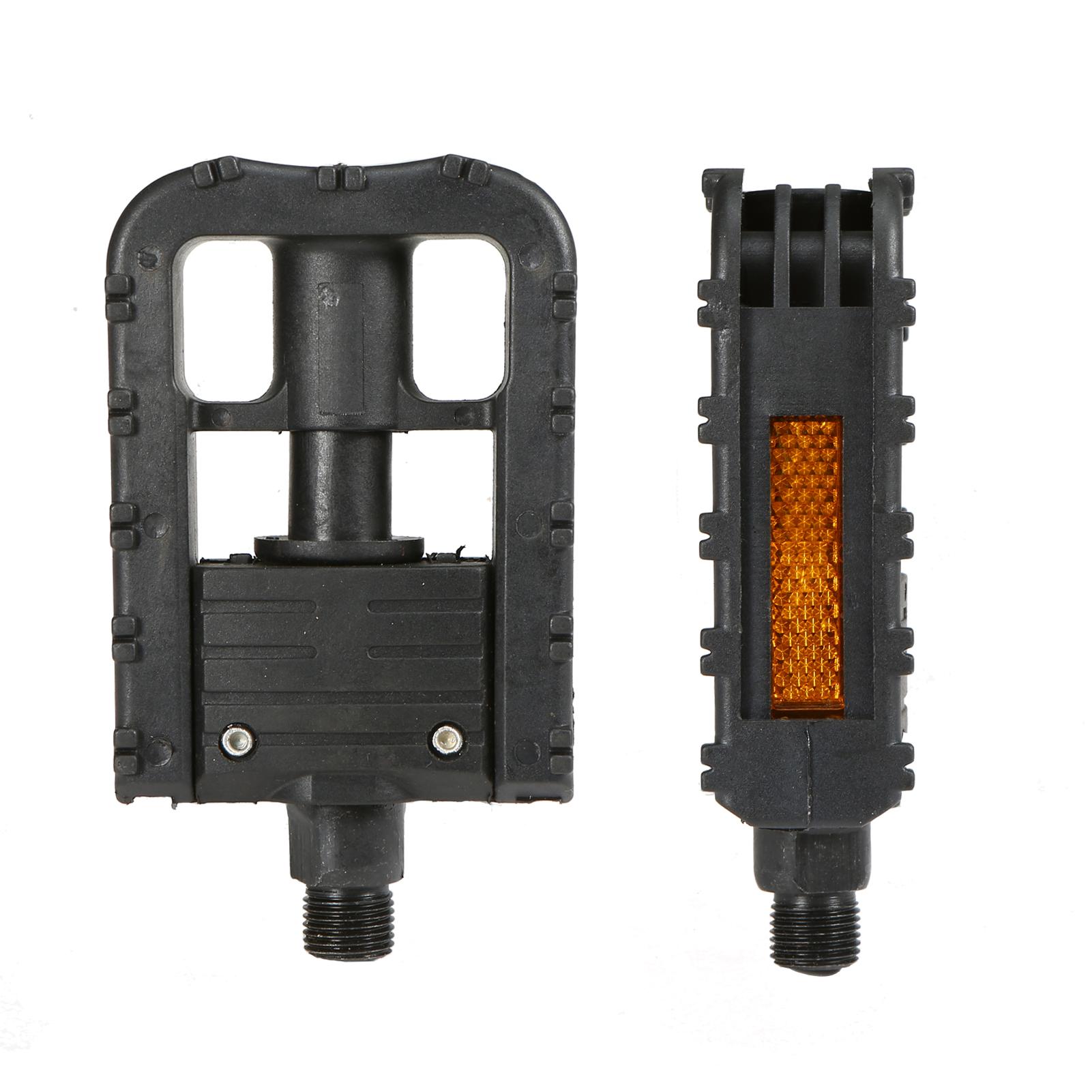 Bàn đạp xe đạp Thân nylon với độ bền cao có sọc phản quang hai bên Thiết kế chống trơn trượt