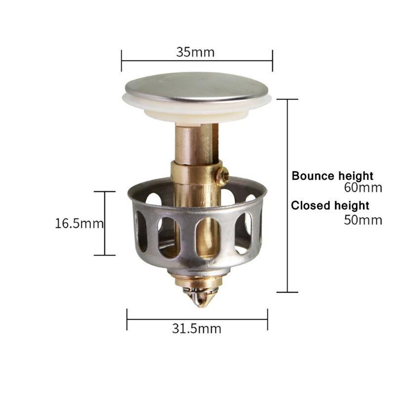 Inox , miếng lọc rác bồn rửa có cao su chặn nước