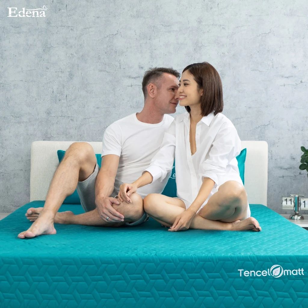 Nệm  foam Edena TencelOmatt - nệm foam với lớp vỏ từ chất liệu tencel vô cùng thoáng mát