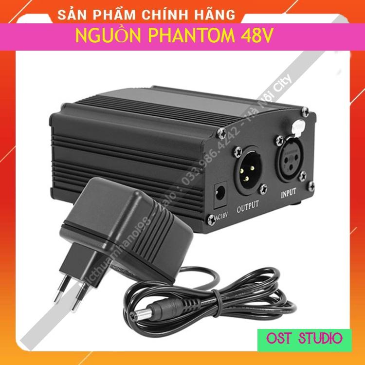 Nguồn Phantom 48V Dành Cho Mic Thu Âm PC K200 , PC K320 , PC K600 ... Nguồn Chạy Cực Ổn Định , Dễ Dàng Sử Dụng