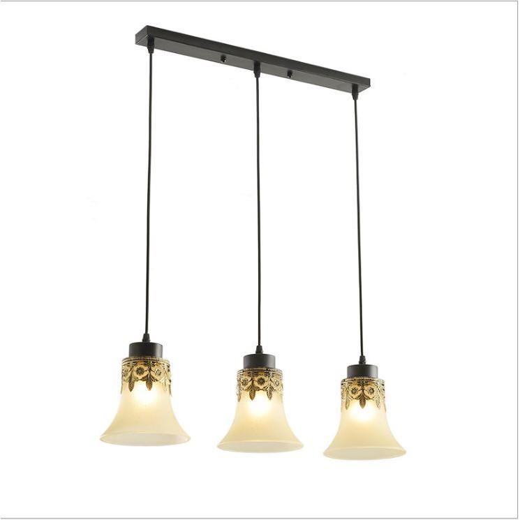 Bộ đèn thả DAKEN treo trần cao cấp kèm bóng LED chuyên dụng và đế ốp trần