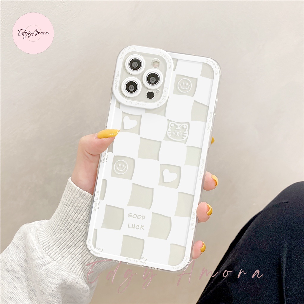 Ốp lưng Iphone chống sốc họa tiết caro good luck dành cho Iphone 11 / Phone 11 Pro / Iphone 11 Pro Max / Iphone 12 / Iphone 12 Pro / Iphone 12 Pro Max / Iphone 13 / Iphone 13 Pro / IPhone 13 Pro Max / Iphone 14/ Iphone 14 Pro / Iphone 14 Pro Max