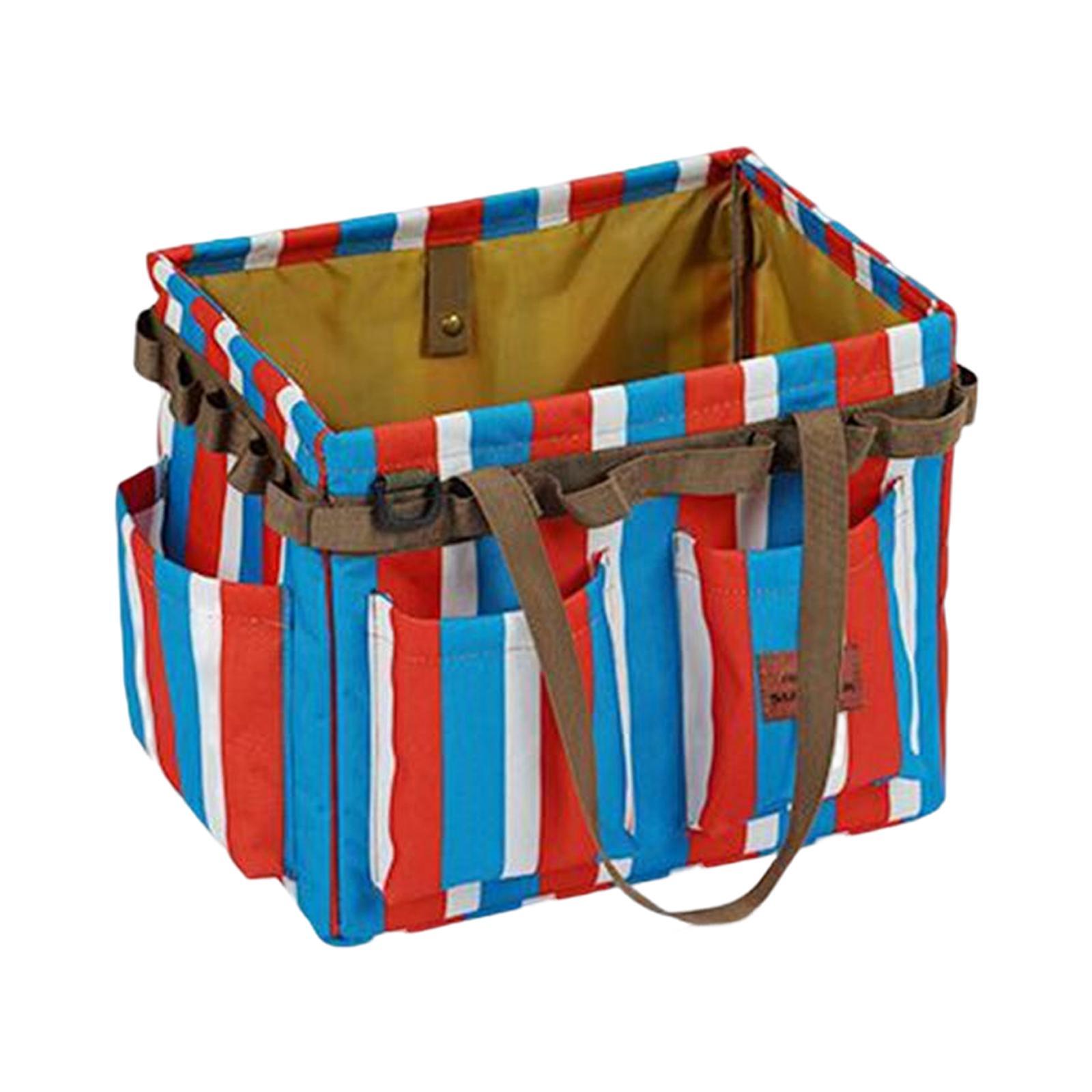 Foldable Camping Storage Bag Tool Organizer with Carry Handles Utility Tote for Groceries