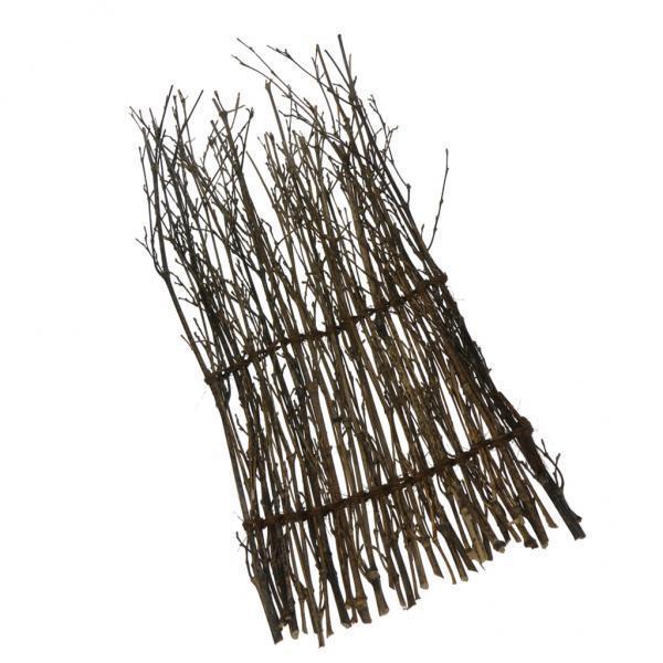 Hình ảnh 2X Garden   Divider Border Bamboo Slat Reed Brushwood Roll 30x11cm